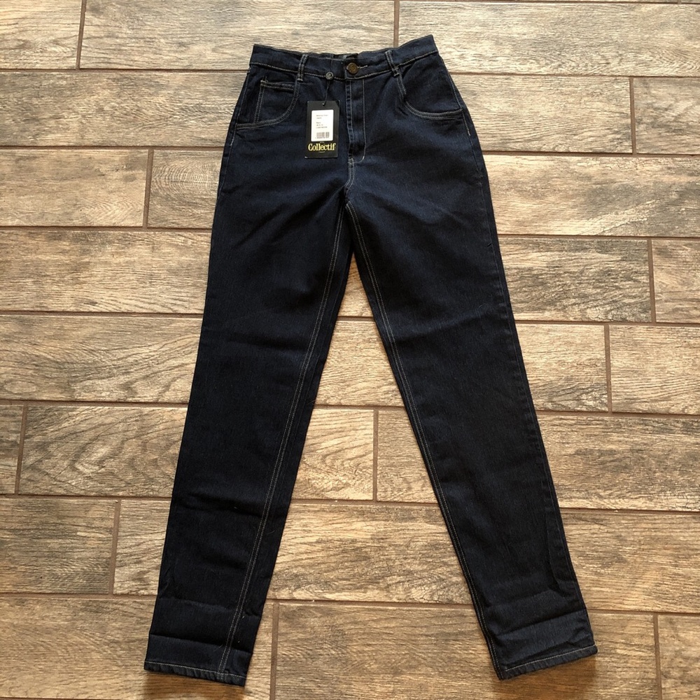 NWT Collectif Dark Wash High Waisted Jeans 26
